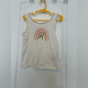 Kids Rainbow Tank Top - Cream